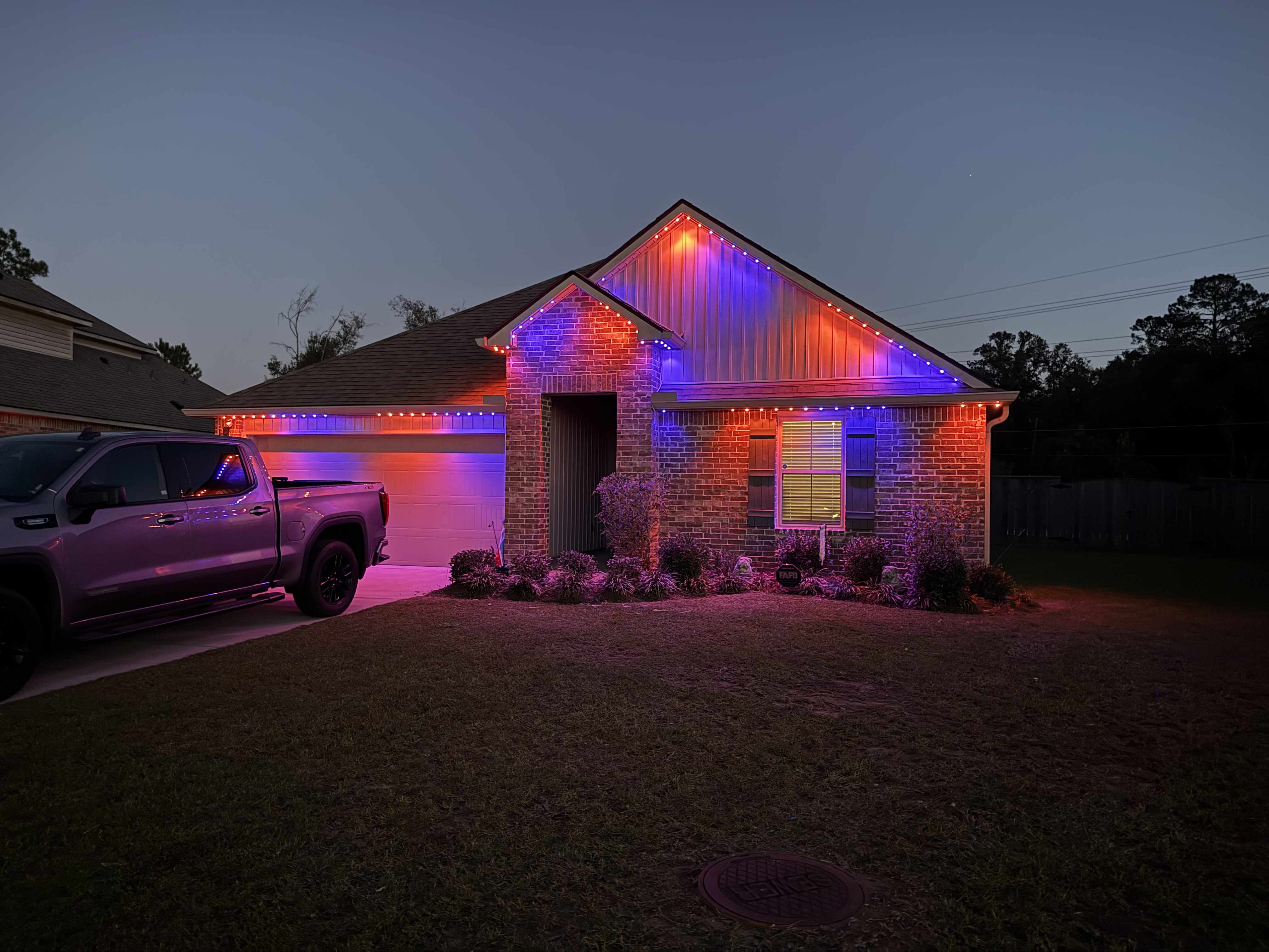 Permanent Roofline Lighting